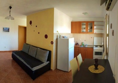 apartman drap, blagovaonica i kuhinja